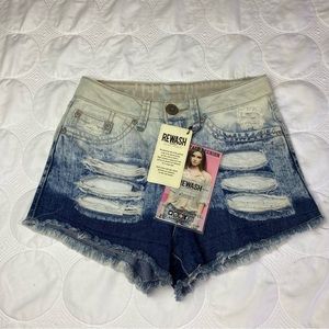 American Rewash Original Brand distressed jean shorts